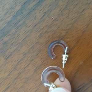 Tiny acetate rose hoops